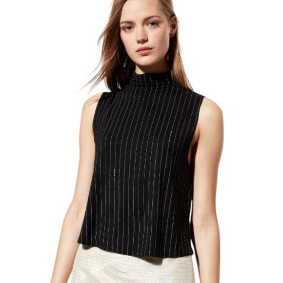 Aritzia Babaton Vince High Neck Sleeveless Top - Picture 1 of 8